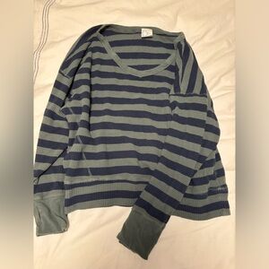 aerie striped shirt size m